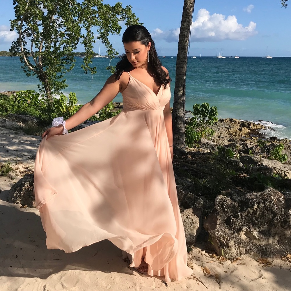 Lulu’s Blush Pink Maxi Dress